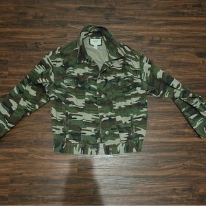 Forever 21 Camo Denim Jacket